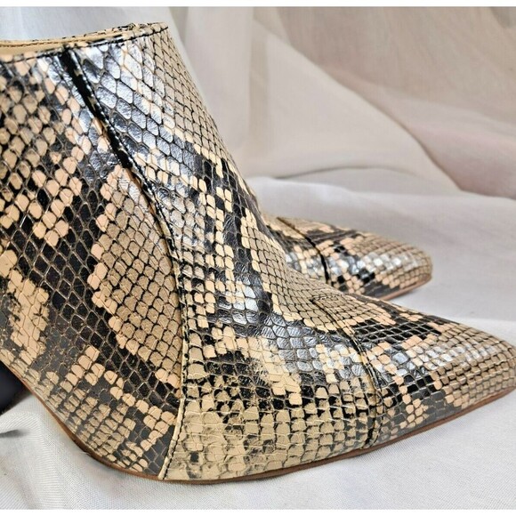 Sam Edelman Womens Reverie 2 Python Snake Ankle Block Pointed Mules 9.5M - Picture 6 of 10